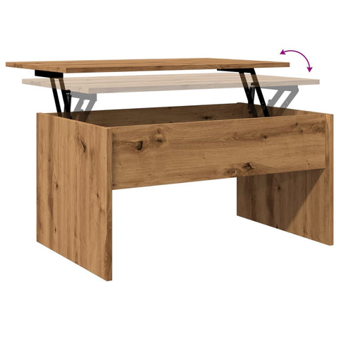 vidaXL Coffee Table Artisan Oak 80x50.5x41.5 cm Engineered Wood