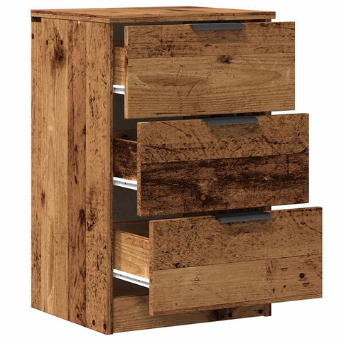 vidaXL Bedside Cabinets 2 pcs Old Wood 40x36x65 cm Engineered Wood