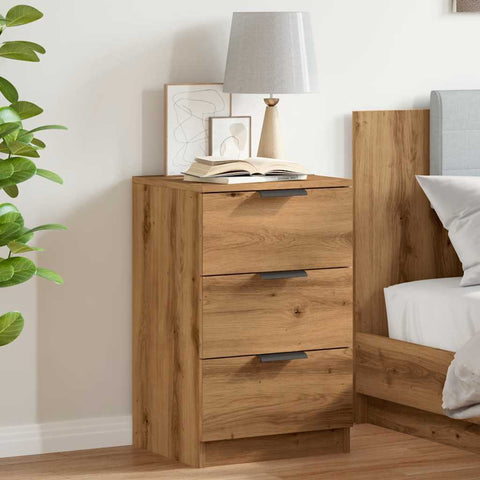 vidaXL Bedside Cabinet Artisan Oak 40x36x65 cm Engineered Wood