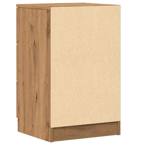 vidaXL Bedside Cabinet Artisan Oak 40x36x65 cm Engineered Wood