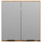 vidaXL Bathroom Mirror Cabinet Artisan Oak 64x20x66.5 cm Engineered Wood