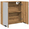 vidaXL Bathroom Mirror Cabinet Artisan Oak 64x20x66.5 cm Engineered Wood