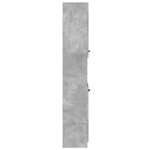 vidaXL Bathroom Cabinet Concrete Grey 32x34x188.5 cm Engineered Wood