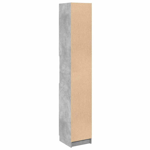 vidaXL Bathroom Cabinet Concrete Grey 32x34x188.5 cm Engineered Wood