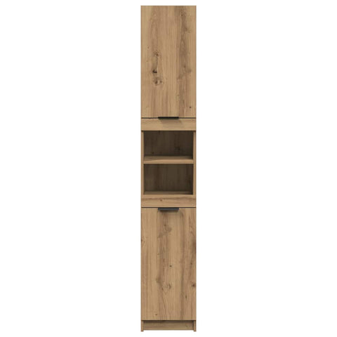 vidaXL Bathroom Cabinet Artisan Oak 32x34x188.5 cm Engineered Wood