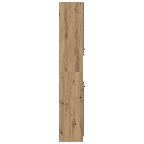 vidaXL Bathroom Cabinet Artisan Oak 32x34x188.5 cm Engineered Wood