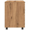 vidaXL Mobile File Cabinet with Wheels Artisan Oak 45x38x54 cm Engineered Wood