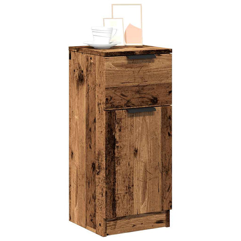 vidaXL Sideboards 2 pcs Old Wood 30x30x70 cm Engineered Wood
