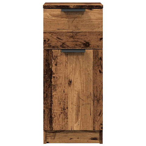 vidaXL Sideboards 2 pcs Old Wood 30x30x70 cm Engineered Wood