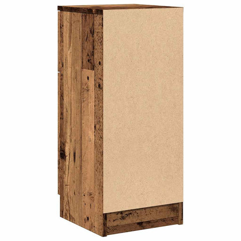 vidaXL Sideboards 2 pcs Old Wood 30x30x70 cm Engineered Wood