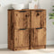 vidaXL Sideboards 2 pcs Old Wood 30x30x70 cm Engineered Wood