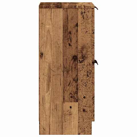 vidaXL Sideboards 2 pcs Old Wood 30x30x70 cm Engineered Wood
