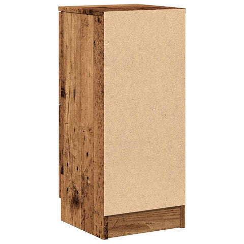 vidaXL Sideboards 2 pcs Old Wood 30x30x70 cm Engineered Wood