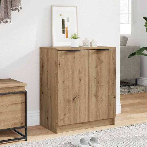 vidaXL Shoe Cabinet Artisian Oak 59x35x70 cm Engineered Wood