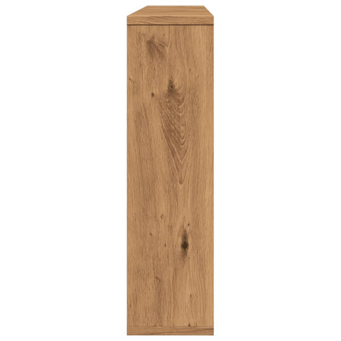 vidaXL Mirror Cabinet with LED Artisan Oak 76x15x55 cm Engineered Wood