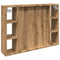 vidaXL Mirror Cabinet with LED Artisan Oak 76x15x55 cm Engineered Wood