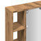 vidaXL Mirror Cabinet with LED Artisan Oak 76x15x55 cm Engineered Wood
