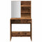 vidaXL Dressing Table with Mirror Old Wood 74.5x40x141 cm