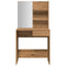 vidaXL Dressing Table with Mirror Artisan Oak 74.5x40x141 cm