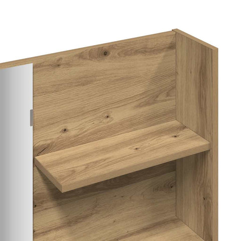 vidaXL Dressing Table with Mirror Artisan Oak 74.5x40x141 cm