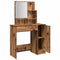 vidaXL Dressing Table with Mirror Old Wood 86.5x35x136 cm