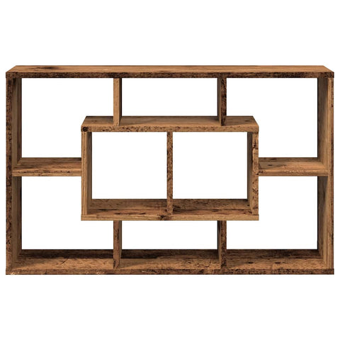 vidaXL Wall Shelf Old Wood 85x16x52.5 cm Engineered Wood