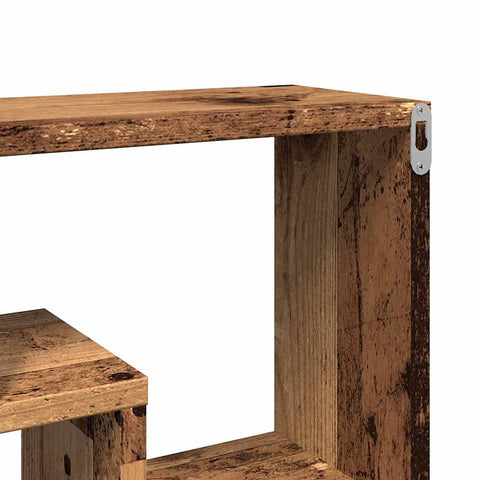vidaXL Wall Shelf Old Wood 85x16x52.5 cm Engineered Wood