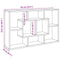 vidaXL Wall Shelf Old Wood 85x16x52.5 cm Engineered Wood