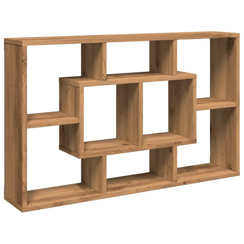 vidaXL Wall Shelf Artisan Oak 85x16x52.5 cm Engineered Wood