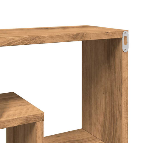 vidaXL Wall Shelf Artisan Oak 85x16x52.5 cm Engineered Wood
