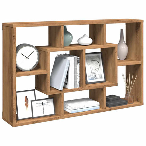 vidaXL Wall Shelf Artisan Oak 85x16x52.5 cm Engineered Wood