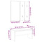 vidaXL Hallway Furniture Set Old Wood Engineered Wood