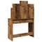 vidaXL Dressing Table with LED Lights Old Wood 96x40x142 cm