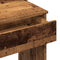 vidaXL Dressing Table with LED Lights Old Wood 96x40x142 cm