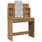 vidaXL Dressing Table with LED Lights Artisan Oak 96x40x142 cm