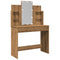 vidaXL Dressing Table with LED Lights Artisan Oak 96x40x142 cm