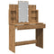 vidaXL Dressing Table with LED Lights Artisan Oak 96x40x142 cm