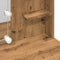 vidaXL Dressing Table with LED Lights Artisan Oak 96x40x142 cm