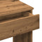 vidaXL Dressing Table with LED Lights Artisan Oak 96x40x142 cm