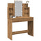 vidaXL Dressing Table with LED Lights Artisan Oak 96x40x142 cm