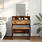 vidaXL Dressing Stool Old Wood 70x35x45 cm Engineered Wood