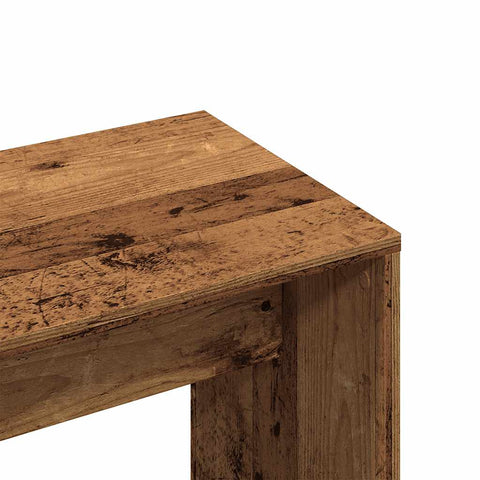 vidaXL Dressing Stool Old Wood 70x35x45 cm Engineered Wood