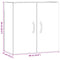 vidaXL Wall Cabinet Artisan Oak 60x31x60 cm Engineered Wood