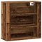 vidaXL Wall Cabinet Old Wood 80x33x80 cm Engineered Wood
