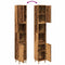 vidaXL Bathroom Cabinet Old Wood 30x30x190 cm Engineered Wood