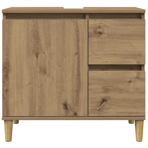 vidaXL Sink Cabinet Artisan Oak 65x33x60 cm Engineered Wood