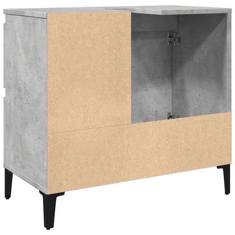 vidaXL Sink Cabinet Concrete Grey 65x33x60 cm Engineered Wood