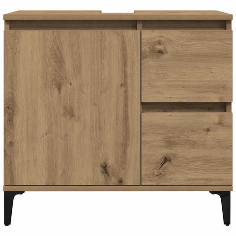 vidaXL Sink Cabinet Artisan Oak 65x33x60 cm Engineered Wood