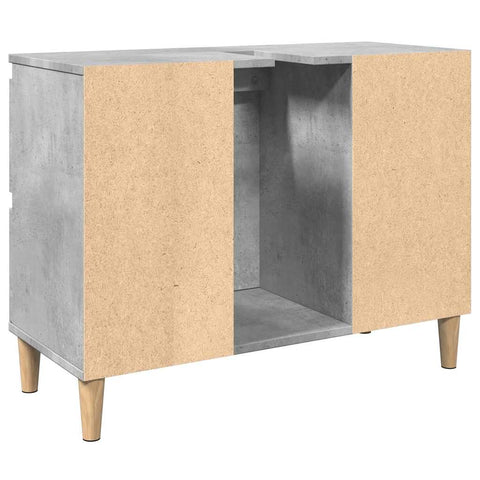 vidaXL Sink Cabinet Concrete Grey 80x33x60 cm Engineered Wood