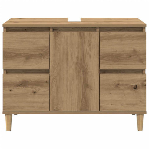 vidaXL Sink Cabinet Artisan Oak 80x33x60 cm Engineered Wood